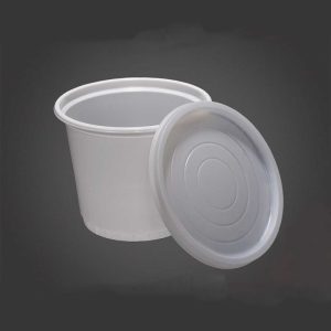 سطل ماستی یکبار مصرف 1700 سی سی PP با درب