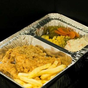 ظرف الومینیومی یکبار مصرف دو خانه خوراک 222