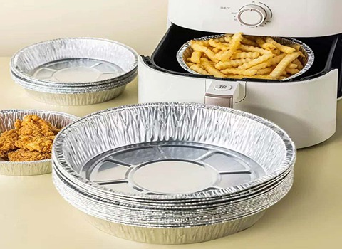 خرید ظرف آلومینیومی یکبار مصرف بشقاب گرد