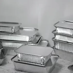ظرف آلومینیومی یکبار مصرف تک پرس بزرگ